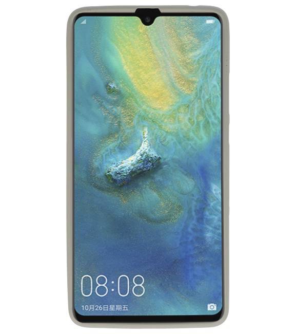 Color TPU Hoesje voor Huawei Mate 20 X Grijs