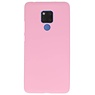 Color TPU Hoesje voor Huawei Mate 20 X Roze