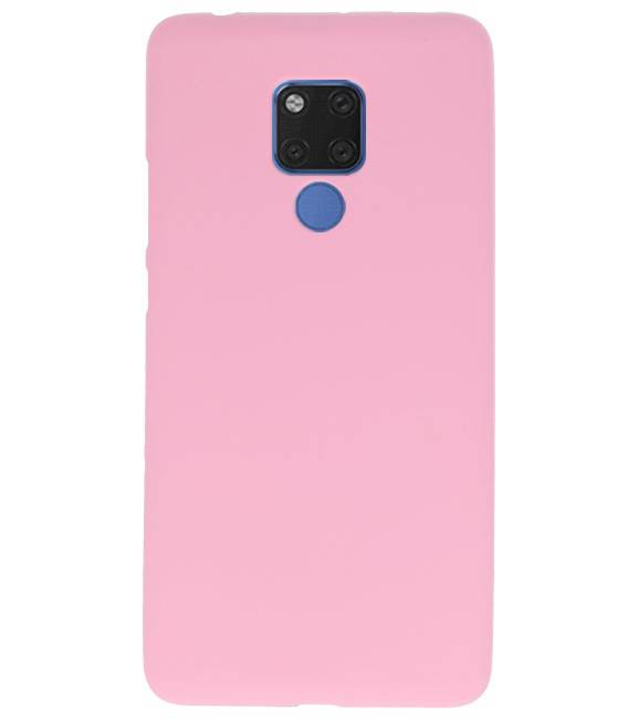 Color TPU Hoesje voor Huawei Mate 20 X Roze