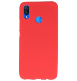 Coque TPU Couleur pour Huawei P Smart Plus Rouge