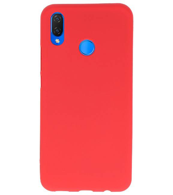 Coque TPU Couleur pour Huawei P Smart Plus Rouge