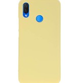 Coque TPU Couleur pour Huawei P Smart Plus Jaune