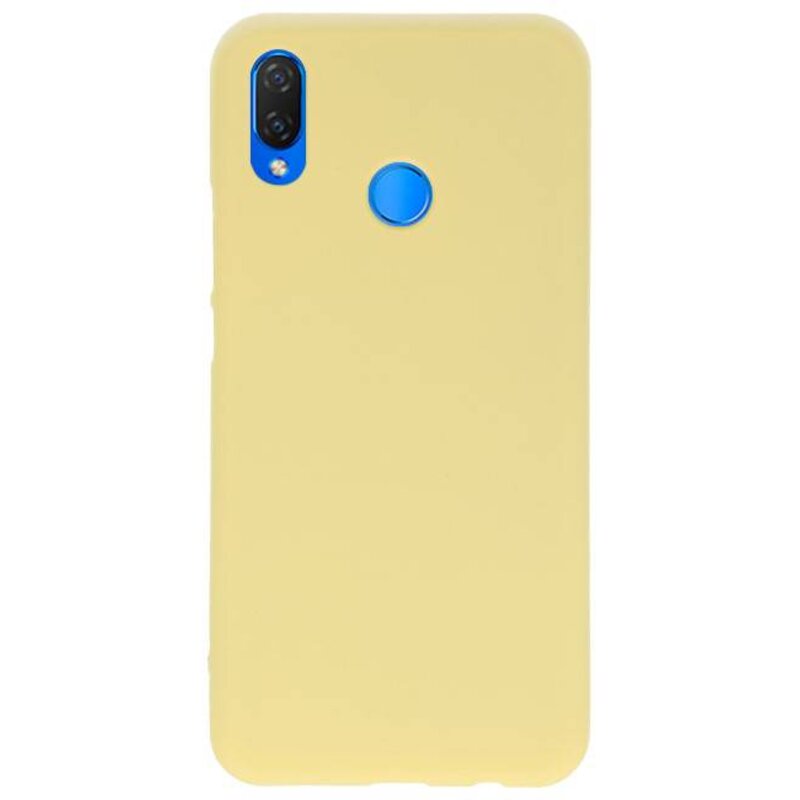 Coque TPU Couleur pour Huawei P Smart Plus Jaune