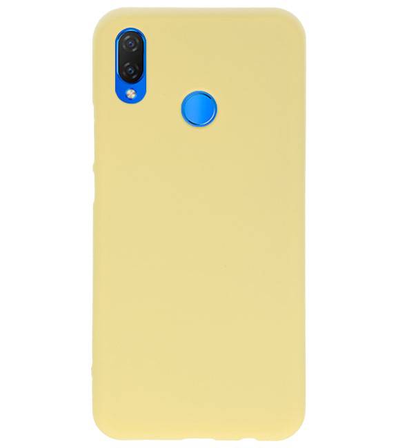 Color TPU Hoesje voor Huawei P Smart Plus Geel