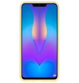 Farve TPU Taske til Huawei P Smart Plus Gul