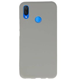 Coque TPU Couleur pour Huawei P Smart Plus Gris