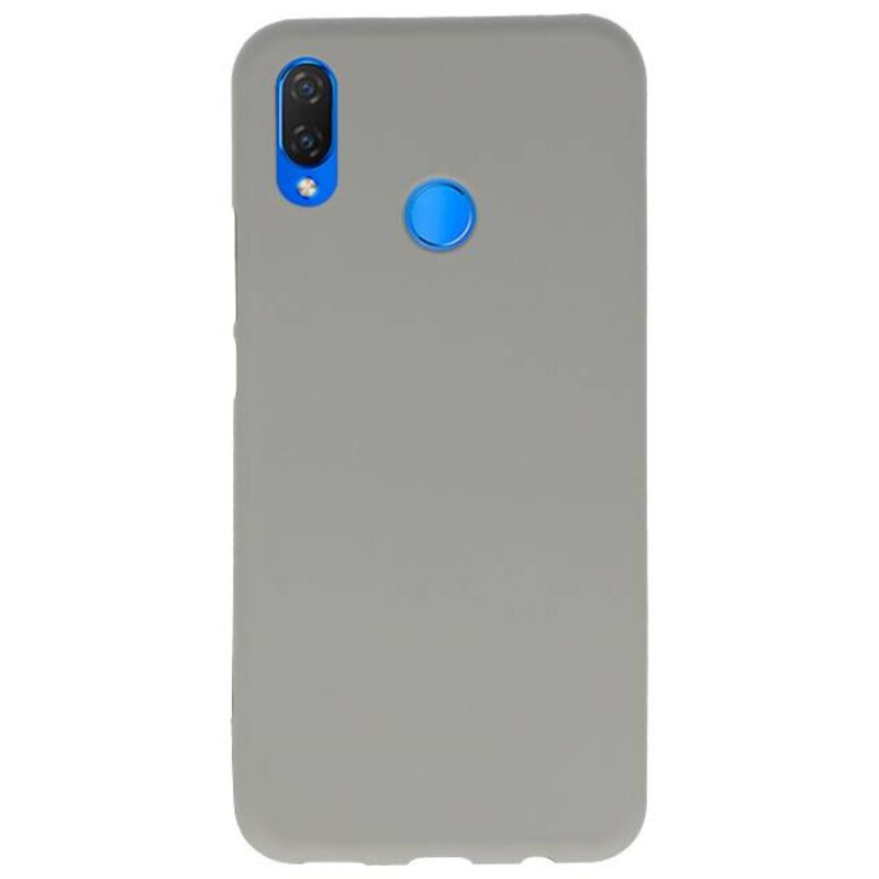 Funda TPU en color para Huawei P Smart Plus gris