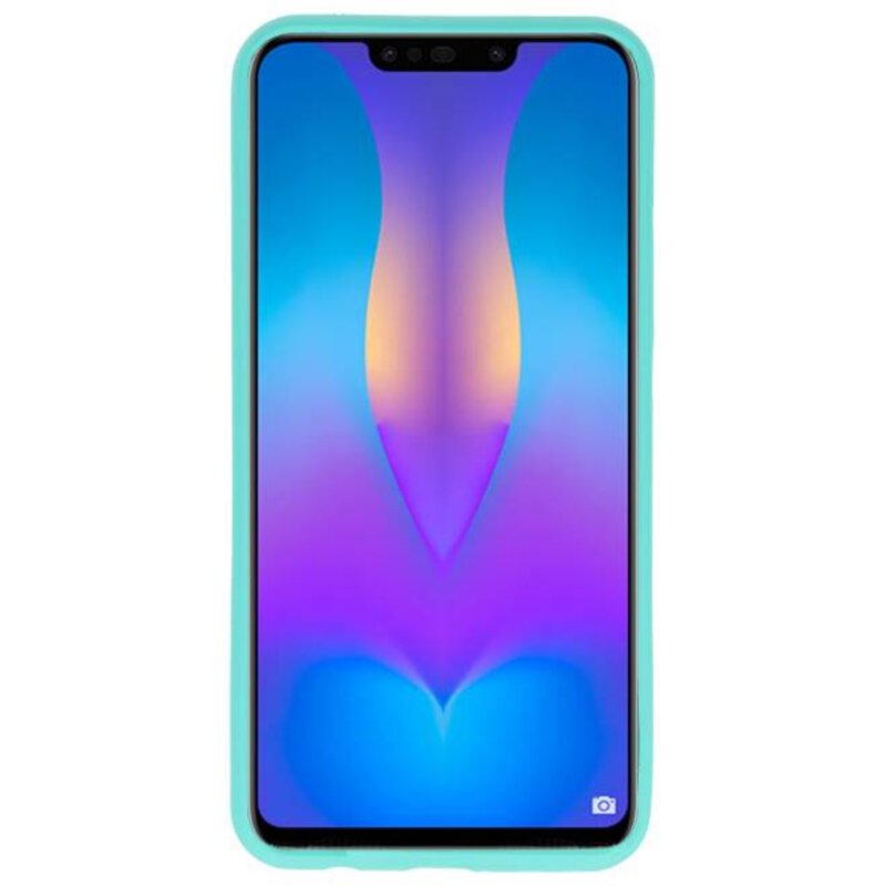 Farve TPU Taske til Huawei P Smart Plus Turkis
