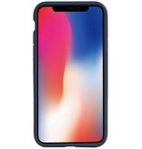 Focus Casi rigidi trasparenti per iPhone XS Navy Navy