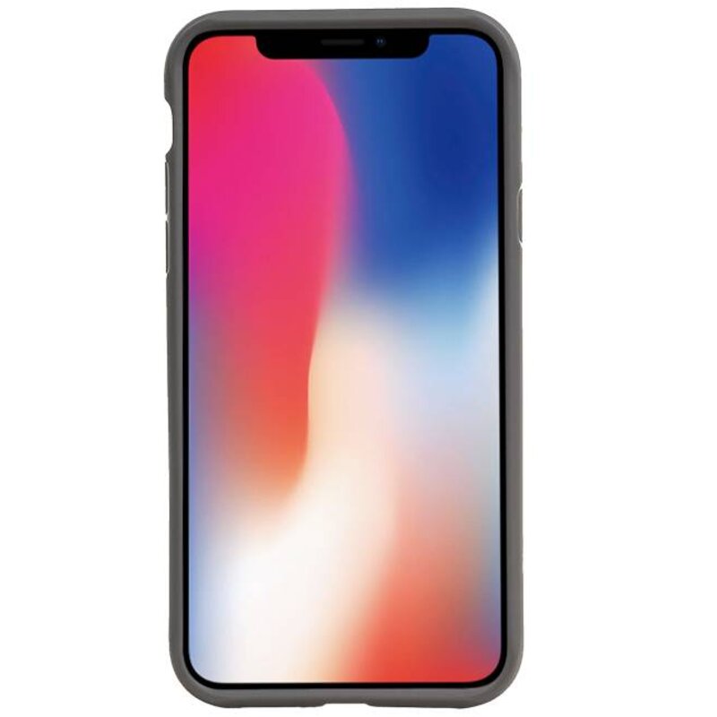 Funda Dura Transparente para iPhone XS Max Gris