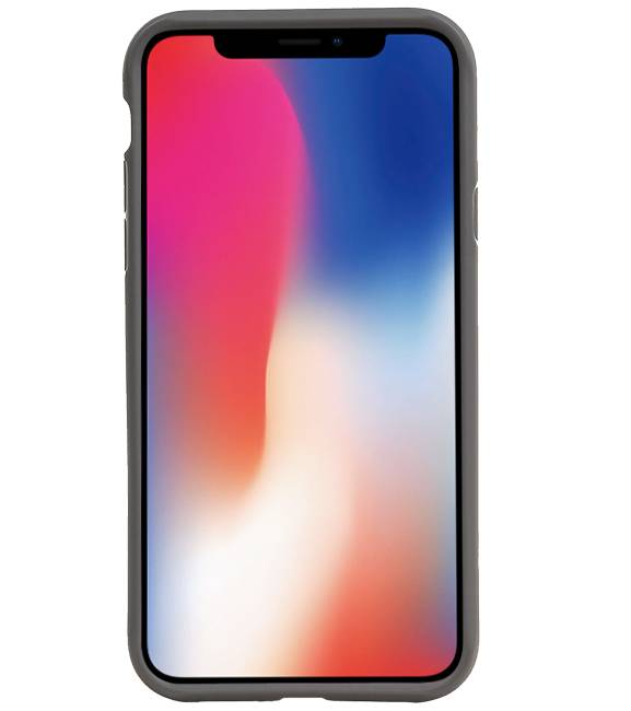 Funda Dura Transparente para iPhone XS Max Gris