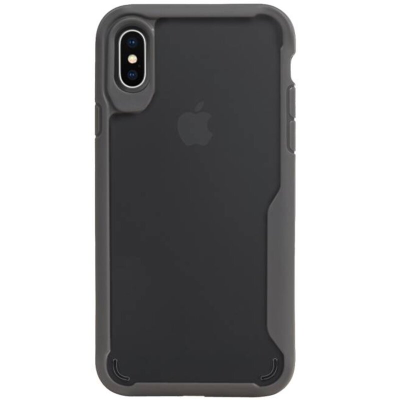 Funda Dura Transparente para iPhone XS Max Gris