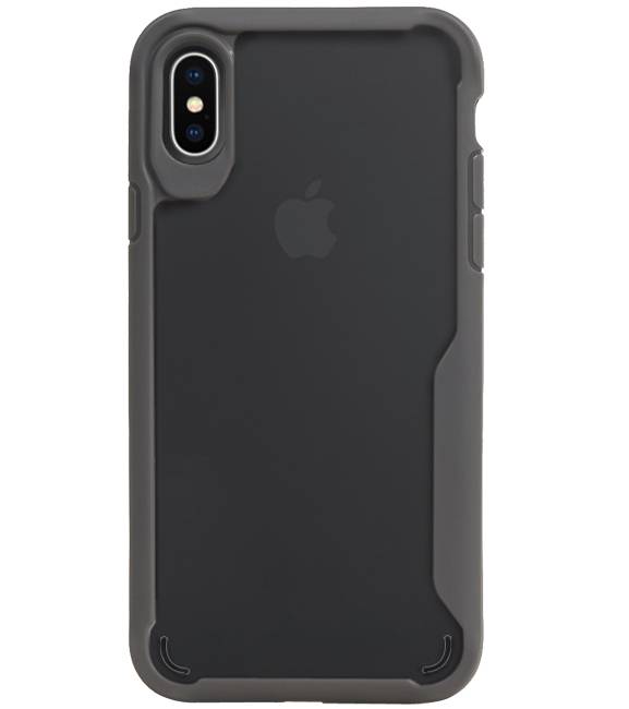 Fokus gennemsigtige hårde kufferter til iPhone XS Max Grey