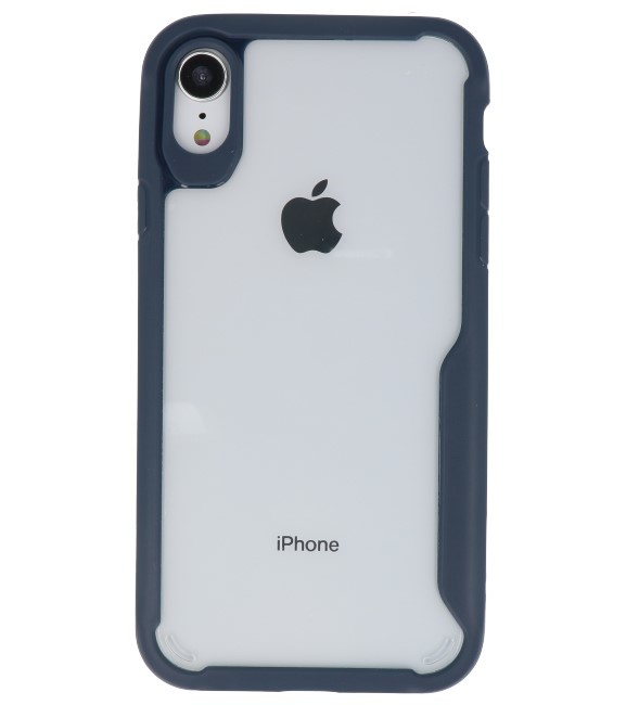 Focus Transparant Hard Cases voor iPhone XR Navy