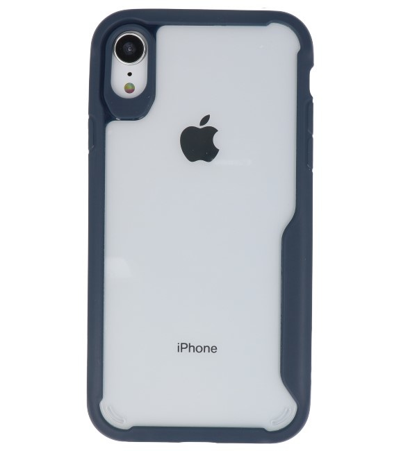 Focus Transparent Hard Cases für iPhone XR Navy