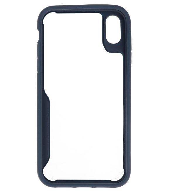 Focus Transparent Hard Cases für iPhone XR Navy