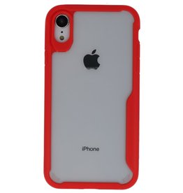 Fokus gennemsigtige hårde kufferter til iPhone XR Red