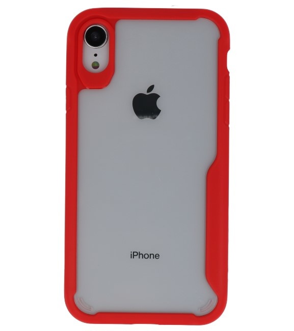 Focus Transparent Hard Cases for iPhone XR Red