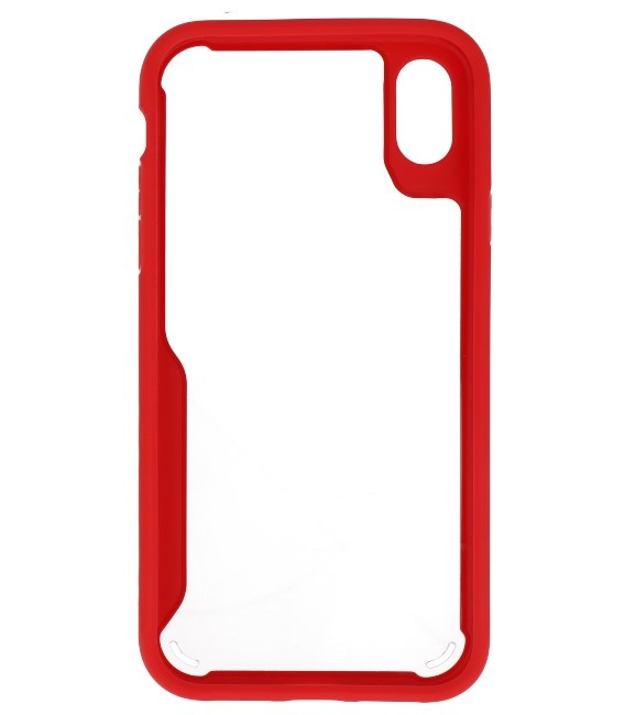 Focus Transparent Hard Cases for iPhone XR Red