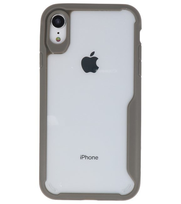 Focus Transparent Hard Cases for iPhone XR Gray