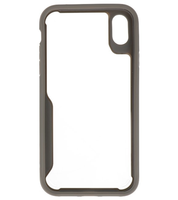 Focus Transparant Hard Cases voor iPhone XR Grijs