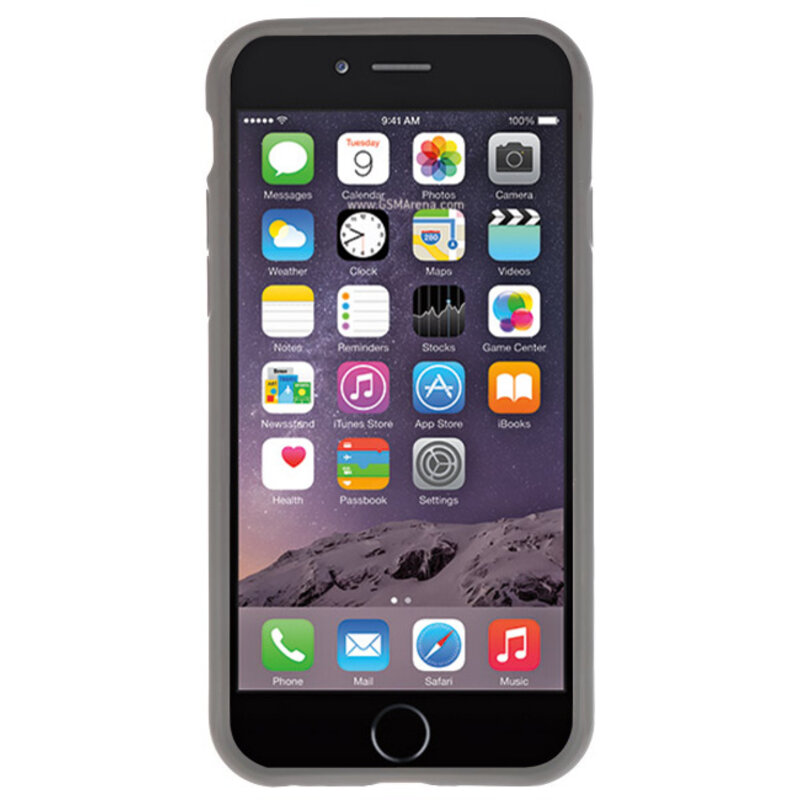 Funda Dura Transparente para iPhone 6 Gris