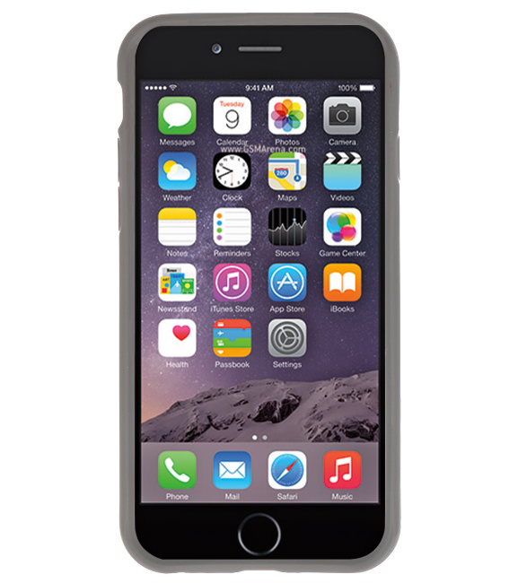 Funda Dura Transparente para iPhone 6 Gris