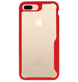 Focus Transparant Hard Cases voor iPhone 7 / 8 Plus Rood