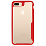 Focus Transparant Hard Cases voor iPhone 7 / 8 Plus Rood