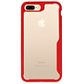 Fokus gennemsigtige hårde kufferter til iPhone 7/8 Plus Red