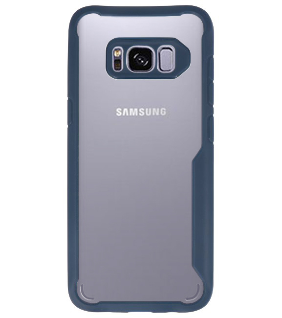 Fokus gennemsigtige hårde etuier til Samsung Galaxy S8 Navy