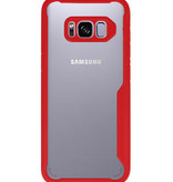 Funda Dura Transparente para Samsung Galaxy S8 Rojo