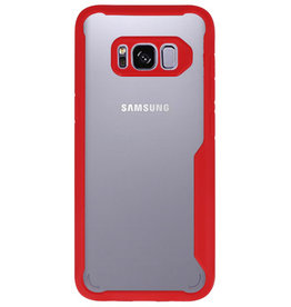 Funda Dura Transparente para Samsung Galaxy S8 Rojo