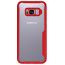 Funda Dura Transparente para Samsung Galaxy S8 Rojo