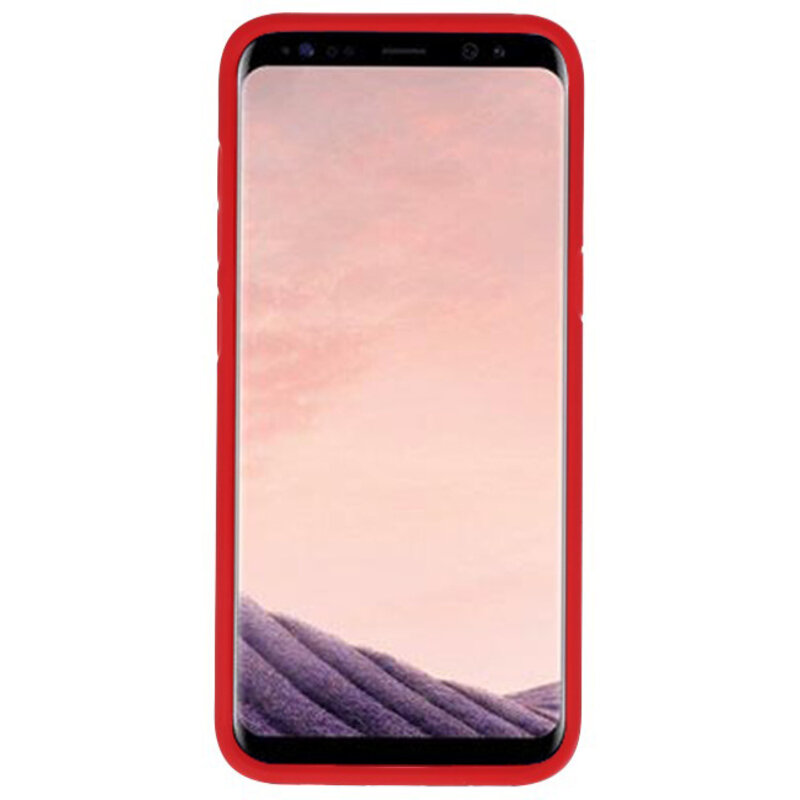 Fokus gennemsigtige hårde kufferter til Samsung Galaxy S8 Red