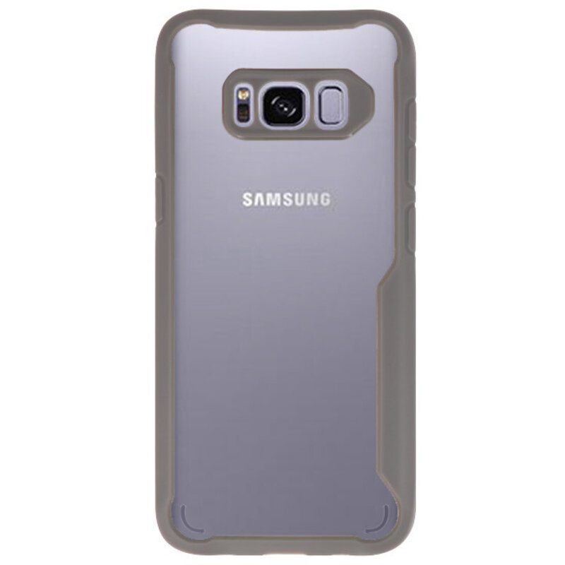 Coques Rigides Transparent Focus pour Samsung Galaxy S8 Gris