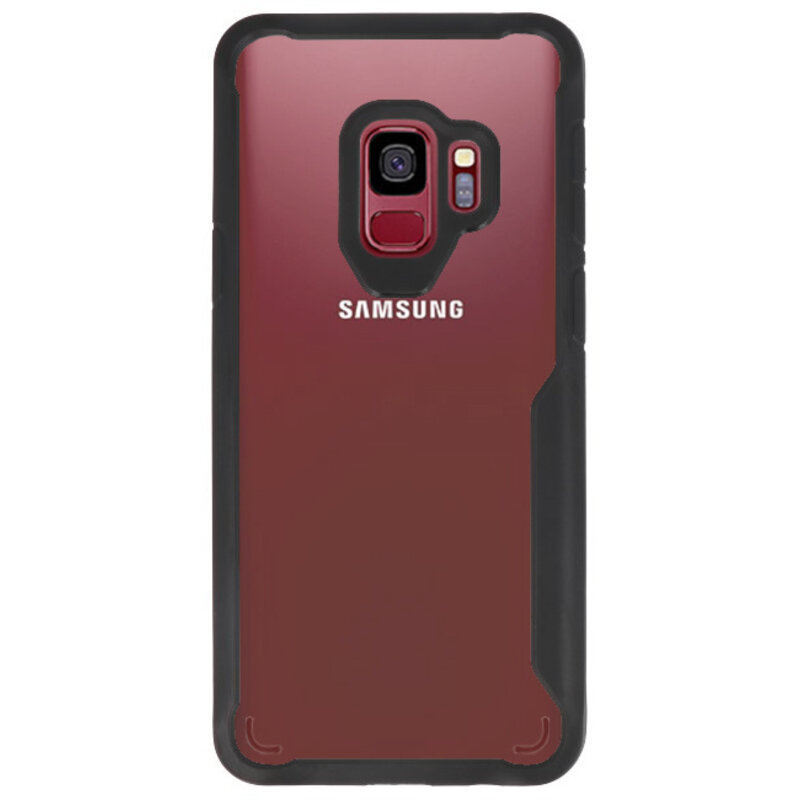 Focus Transparant Hard Cases voor Samsung Galaxy S9 Zwart
