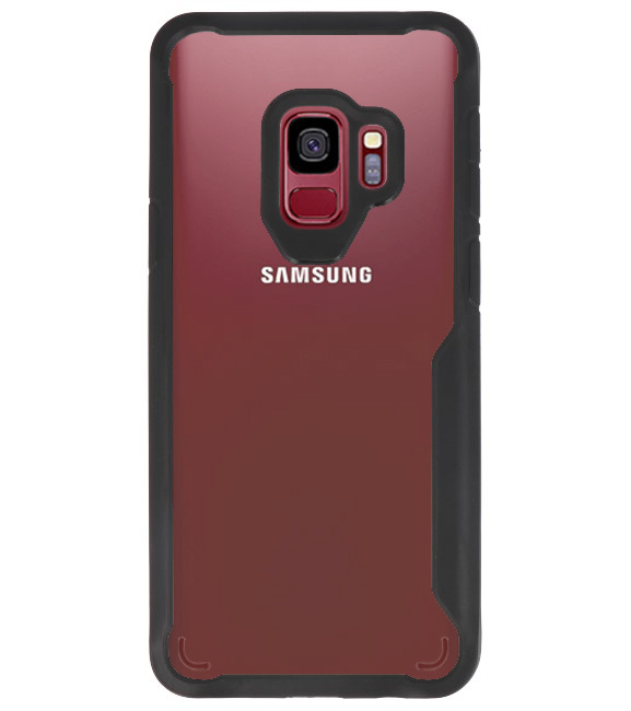 Coques Rigides Transparent Focus pour Samsung Galaxy S9 Noir