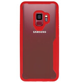 Funda Dura Transparente para Samsung Galaxy S9 Rojo