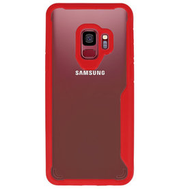 Funda Dura Transparente para Samsung Galaxy S9 Rojo