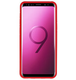 Funda Dura Transparente para Samsung Galaxy S9 Rojo