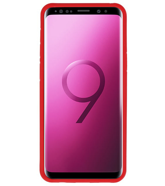 Focus Transparant Hard Cases voor Samsung Galaxy S9 Rood