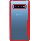Fokus gennemsigtige hårde etuier til Samsung Galaxy S10 Red