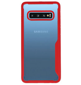 Focus Casi rigidi trasparenti per Samsung Galaxy S10 Red