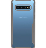 Coques Rigides Transparent Focus pour Samsung Galaxy S10 Gris