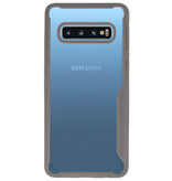 Coques Rigides Transparent Focus pour Samsung Galaxy S10 Gris
