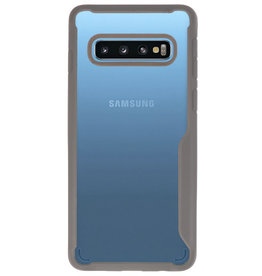 Coques Rigides Transparent Focus pour Samsung Galaxy S10 Gris