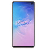 Coques Rigides Transparent Focus pour Samsung Galaxy S10 Gris