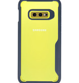 Fokus gennemsigtige hårde etuier til Samsung Galaxy S10e Navy