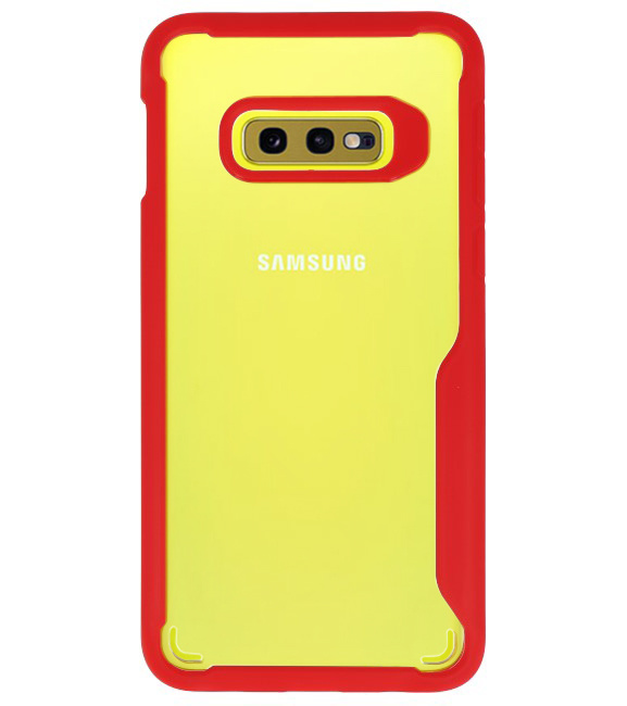 Focus Transparent Hard Cases for Samsung Galaxy S10e Red